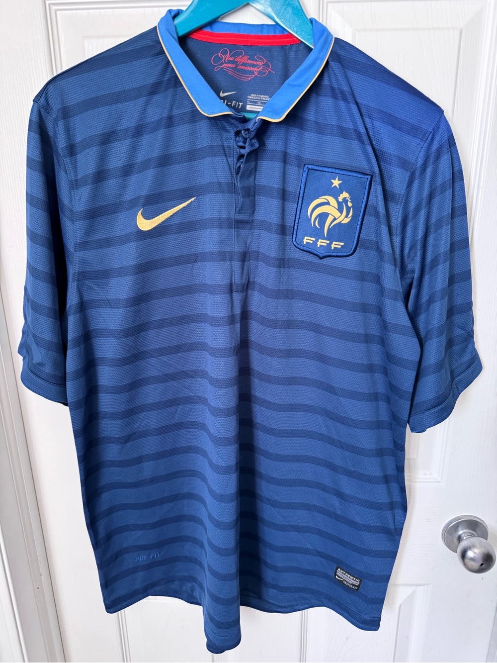 Mens Nike Dri Fit France Team Soccer Jersey Size XL World Cup